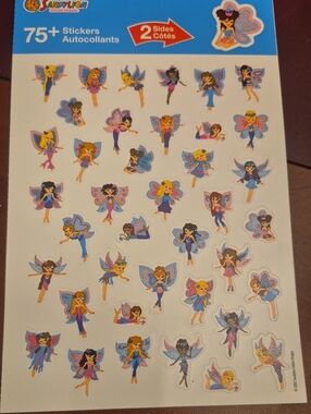 SandyLion Fairy Sticker Sheet - Multicolor